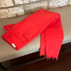 Red skinny pants in great condition!
